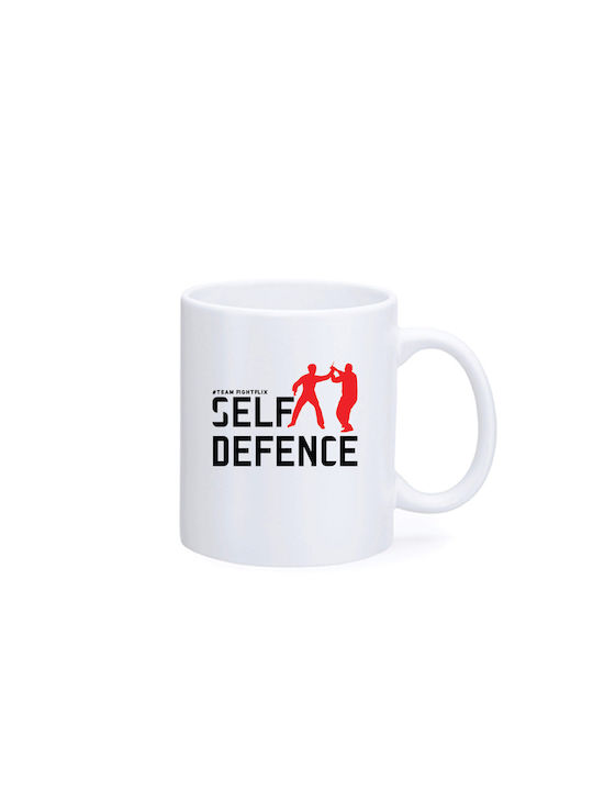 FightFlix Tasse Keramik Weiß 350ml 1Stück