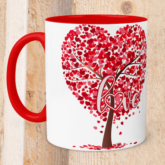 Becher Keramik Rot 325ml