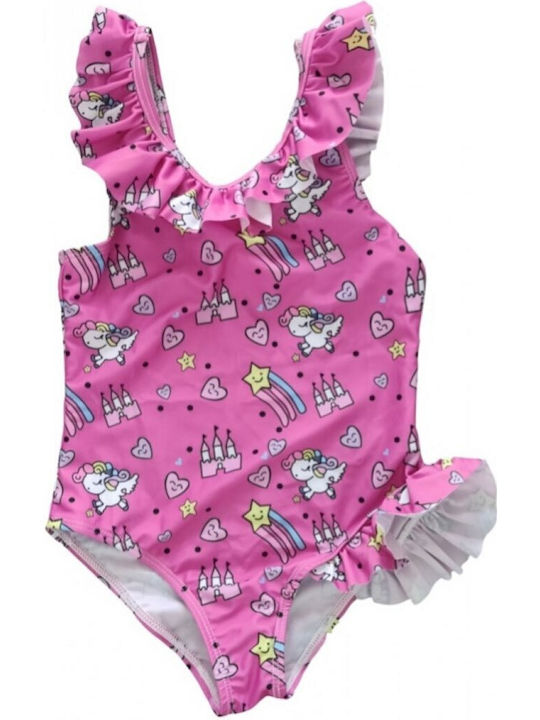 iEFiEL Kids Swimwear One-Piece Pink