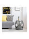 Rundes Beistelltisch Metall Silber M38xL38xH43cm Womo Design