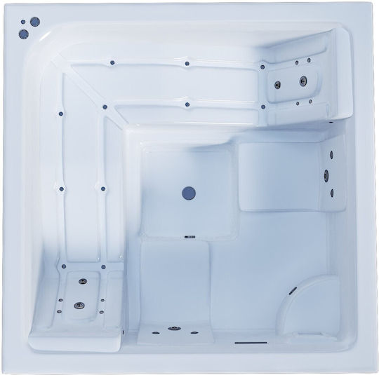 Sanitec Riviera Spa 1000LT Μπανιέρα Ακρυλική 195x195cm Sanitec Riviera Spa 1000LT Μπανιέρα Ακρυλική 195x195cm