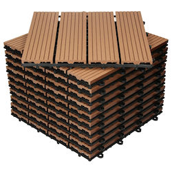 ECD Germany WPC Garden Decking Board 30x30cm