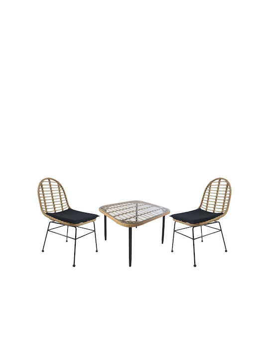 Garten- und Outdoor-Möbelsets Antius 3 Stück Na...