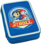 Gim Paw Patrol Rescue Knights Pencil Case Full with 2 Compartments Blue