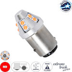 GloboStar Lampen Auto & Motorrad P21/5W-BAY15D-1157 Canbus LED Rot 12V 6W 1Stück