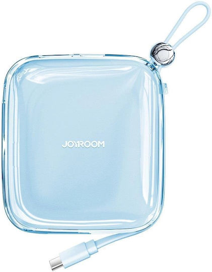 Joyroom JR-L005 Jelly Baterie Externă 10000mAh Cu Port De Ieșire USB-A Și Port De Ieșire USB-C Power Delivery Încărcare Rapidă Albastră