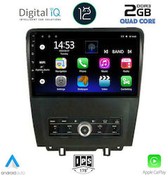 Digital IQ Car-Audiosystem für Ford Mustang 2010-2015 (Bluetooth/AUX/WiFi/GPS/Apple-Carplay) mit Touchscreen 9"
