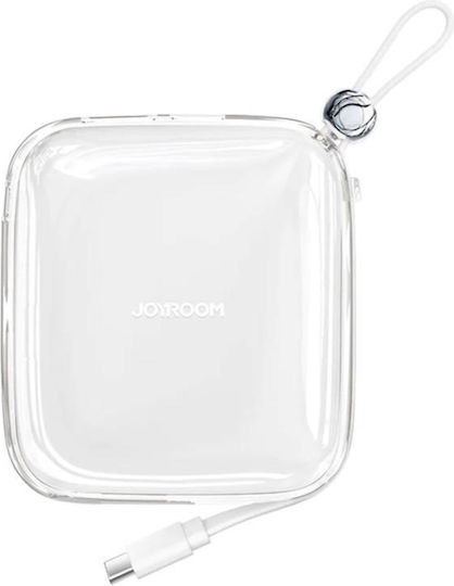 Joyroom Jelly Series JR-L004 Power Bank 10000mAh 12W με Θύρα USB-A και Θύρα USB-C Λευκό