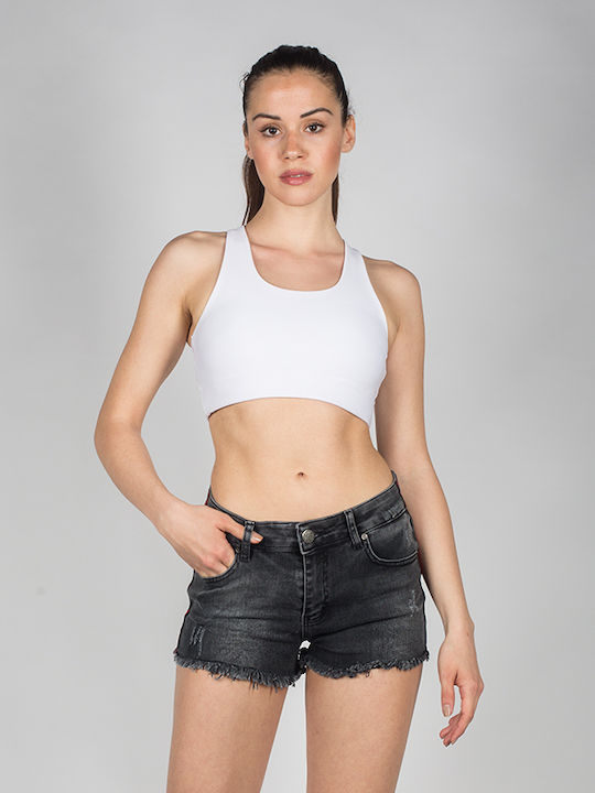 The Lady Women's Jean Shorts Gray