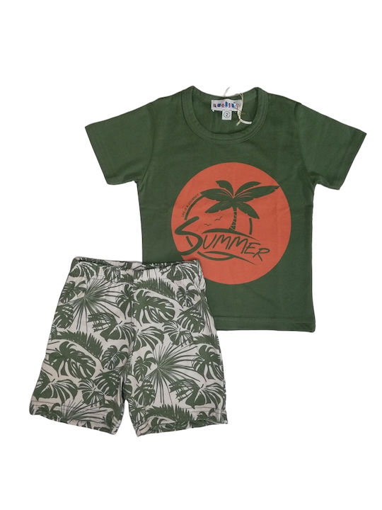 Amelie Kids Pyjamas Summer Green