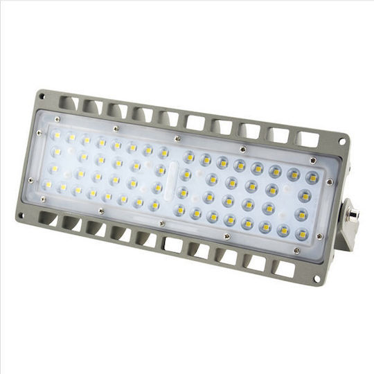 Redled Στεγανός Προβολέας LED 50W Ψυχρό Λευκό 6000K IP65