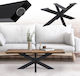 ML-Design Βάση Τραπεζιού Μεταλλική Μαύρη 98x58x43cm
