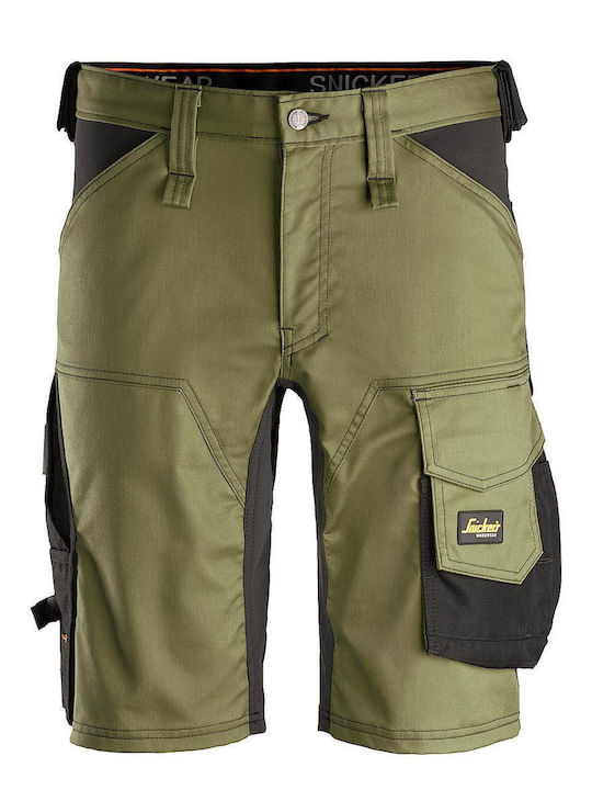 Snickers Workwear Βερμούδα Εργασίας Χακί