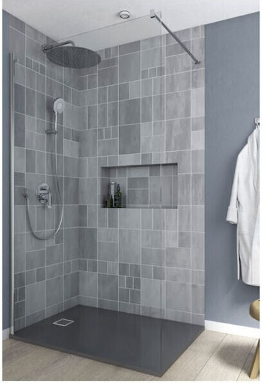 Ideal Standard Connect 2 Διαχωριστικό Ντουζιέρας με Συρόμενη Πόρτα 70x195cm Chrome