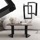 ML-Design ML-Design Metallic Furniture Leg 2 Pieces Suitable for Table / Coffee Table 43cm Black