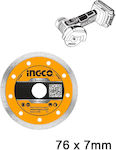 Ingco DMD020762 Δίσκος Κοπής Δομικών Υλικών 76mm