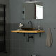 ML-Design Heavy-Duty Metallic Corner Shelf Black 300x150mm 490006970
