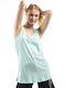 Target Women's Athletic Blouse Sleeveless Turquoise