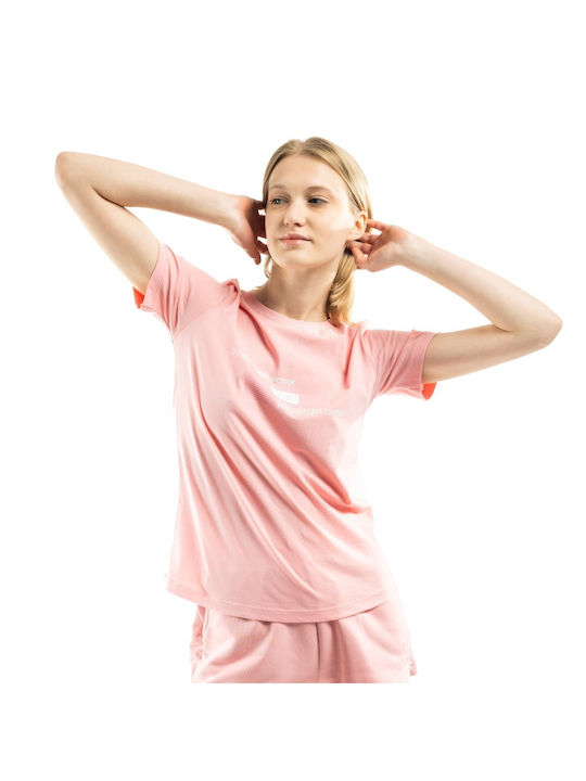 Target Γυναικείο Αθλητικό T-shirt Ροζ