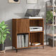 vidaXL Mobilier Hi-Fi cu 3 Rafturi Maro 38x84.5x89cm