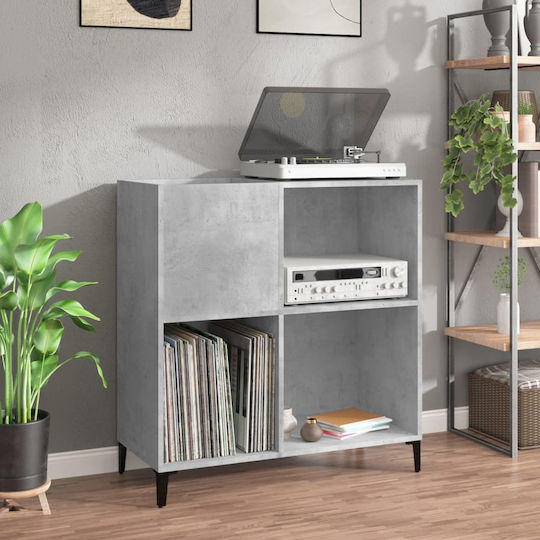 vidaXL Έπιπλο Hi-Fi με 3 Ράφια Γκρι 38x84.5x89cm