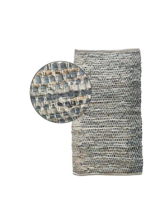 Atmosphera Rug Rectangular Leather Gray