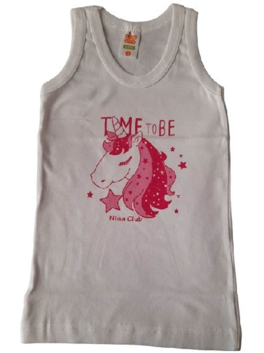 Αφοί Γιαννακόπουλοι Kids Tank Top Tank Top White 1pcs