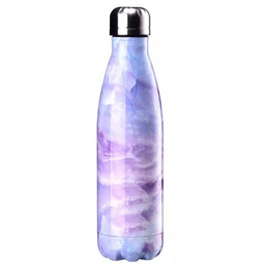Sugar Love Μπουκάλι Θερμός Ανοξείδωτο 500ml Μωβ