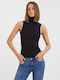 Vero Moda Women's Blouse Sleeveless Turtleneck Black