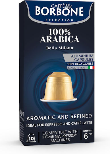 Caffe Borbone Κάψουλες Espresso Arabica Συμβατές με Μηχανή Nespresso 10caps