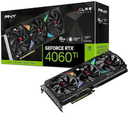 PNY GeForce RTX 4060 8GB GDDR6 XLR8 Gaming VERTO EPIC-X RGB Triple Fan DLSS 3 Graphics Card