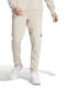 Adidas Essentials Men's Fleece Sweatpants with Rubber Beige