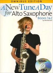 Music Sales Tune A Day Alto Sax Book Copii Metodă de învățare pentru Instrumente de suflat + CD