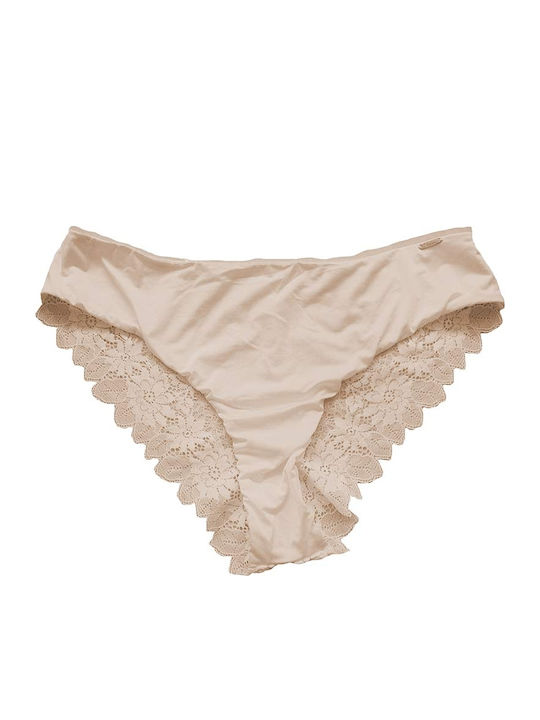 Women's Brazil with Lace Beige