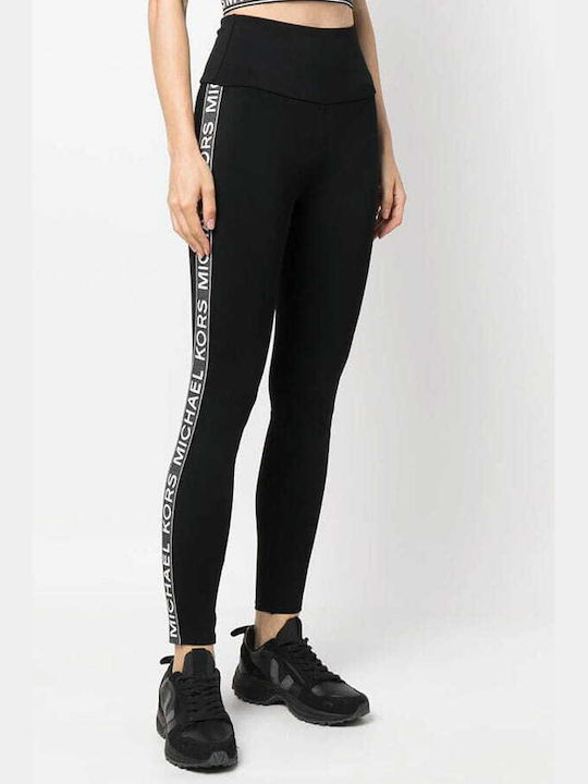 Michael Kors Frauen Lang Leggings Hochgeschnitten Schwarz