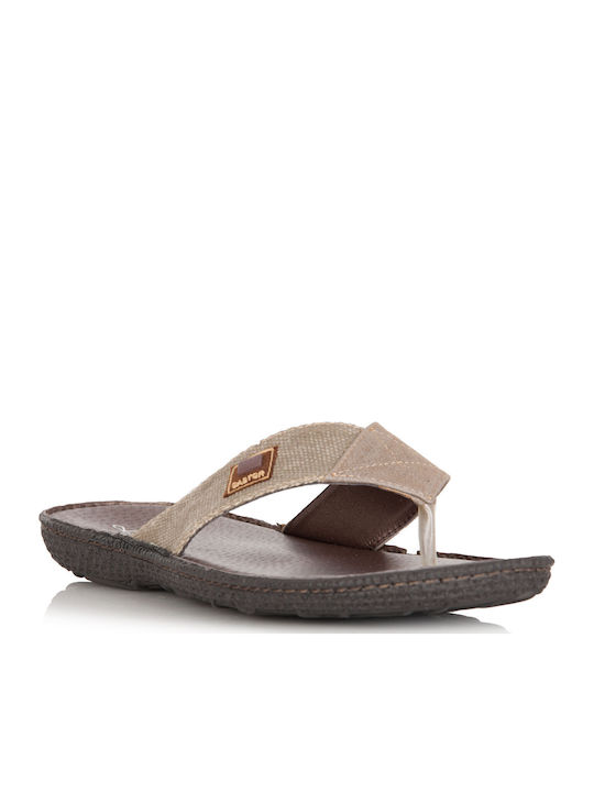 Leder Herrensandalen in Beige Farbe