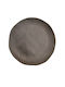 Horecabar Plate Shallow Ceramic Brown with Diameter 19cm