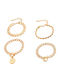 Dezlen Damen Set Armbänder Kette aus Stahl Vergoldet