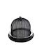 Espiel Tortieră Metal cu Capac Negru 35x35x41buc
