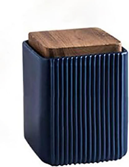 Melina's Collection Vaza Uz General cu capac ermetic Ceramică Albastru 750ml