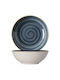 Porline Porselen Serving Bowl Round made of Porcelain Blue with Diameter 14cm