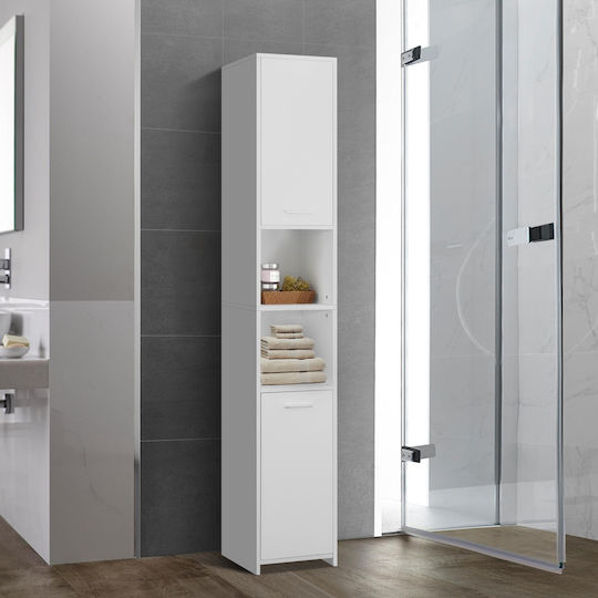 ML-Design Badezimmersäule Boden H30xB30xH190cm Weiß ML-Design Badezimmersäule Boden H30xB30xH190cm Weiß