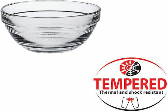 Duralex Lys Serving Bowl Cereal Round Glass Transparent with Diameter 10cm 6 Pieces