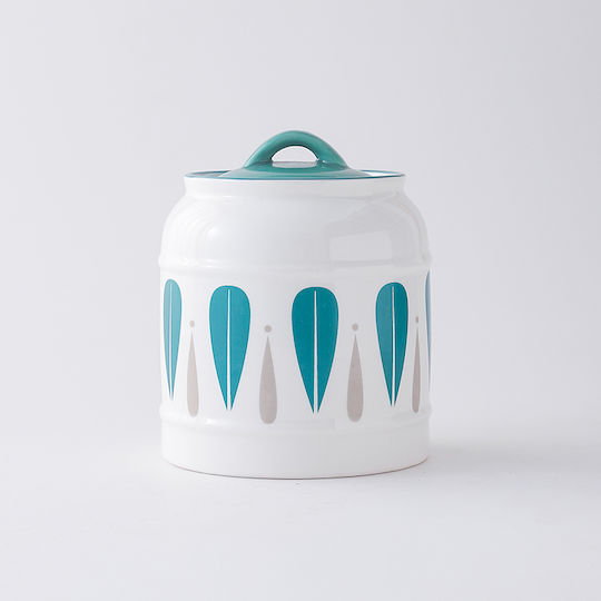 Melina's Collection Vaza Uz General cu capac ermetic Ceramică Alb 1500ml