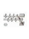 Anartisi Metallic Curtain Pole Milos Double with Rod Φ20mm 300cm Nickel Satin