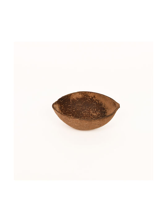 Serving Bowl Round Wooden Brown 1pcs