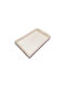 Moraitis Wooden Rectangular Serving Tray with Handles in White Color 30x45cm 011208 1pcs