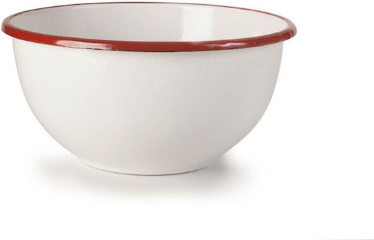 Dinox Serving Bowl Round Enamel White