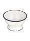 Ibili Serving Bowl Round Enamel White with Diameter 12cm