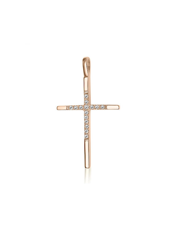 Chrilia Roségold Kreuz 18K